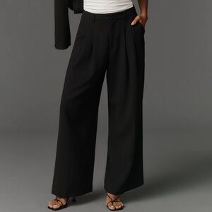 The Avery Wide Leg Pleated Trousers by Maeve (Anthropologie) Size 6